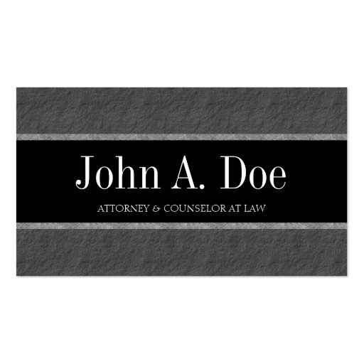Attorney Lawyer Law Firm Marble Stripes Slate Business Card Templates (front side)