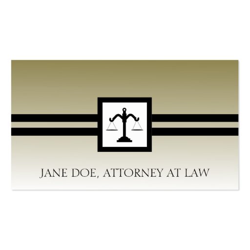 Attorney Lawyer Law Firm Office Scale Gold Fade Business Card Templates