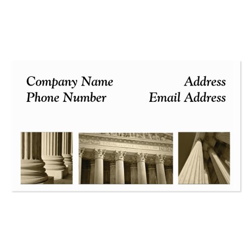 Attorney Lawyer Legal Business Card (front side)