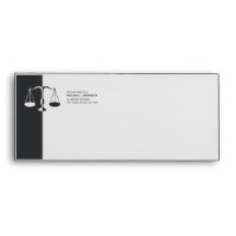 Attorney / Lawyer / Legal - Charcoal Grey envelope
