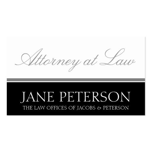 Attorney Lawyer Legal Counselor Law Firm Office Business Card Template (front side)