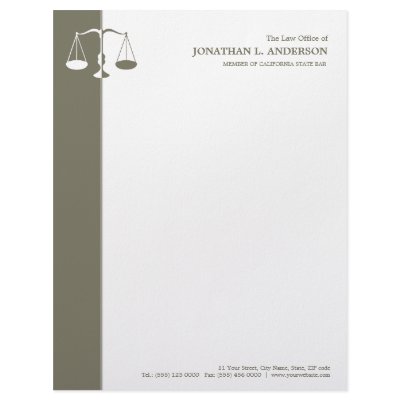 Attorney / Lawyer letterhead by BluePlanet
