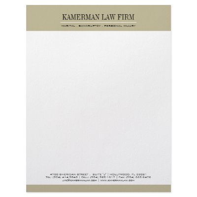 Attorney Letterhead by colourfuldesigns