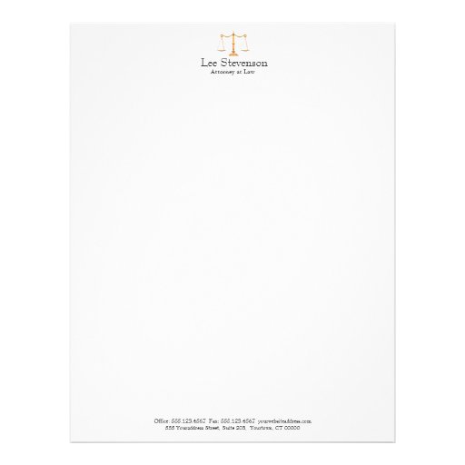 Attorney Letterhead | Zazzle