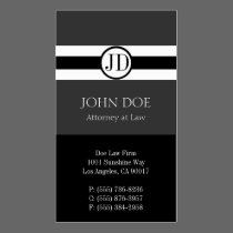 Attorney Pendant Graphite business cards