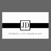 Attorney Ribbon Square - Available Letterhead - business cards