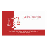 Attorney Scales of Justice Business Card Template