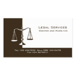 Attorney Scales of Justice Business Card Templates