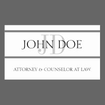 Attorney Silver Stripes - Available Letterhead - business cards