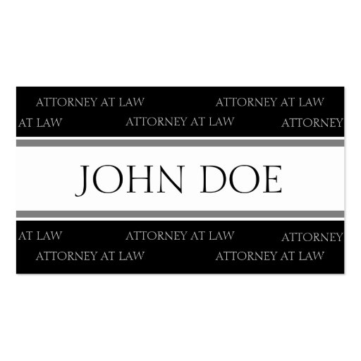 Attorney Silver Stripes - Available Letterhead - Business Cards