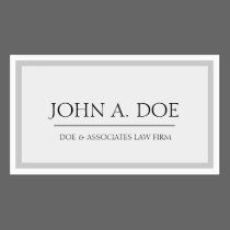 Attorney Silver/White - Available Letterhead - business cards