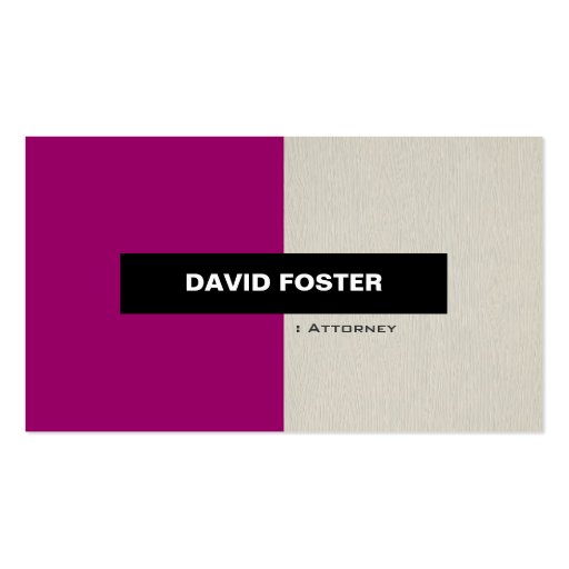 Attorney - Simple Elegant Stylish Business Card Templates (front side)