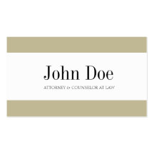 Attorney Tan Stripes - Available Letterhead - Business Card Template