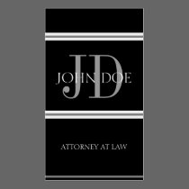 Attorney Vertical B/B business cards