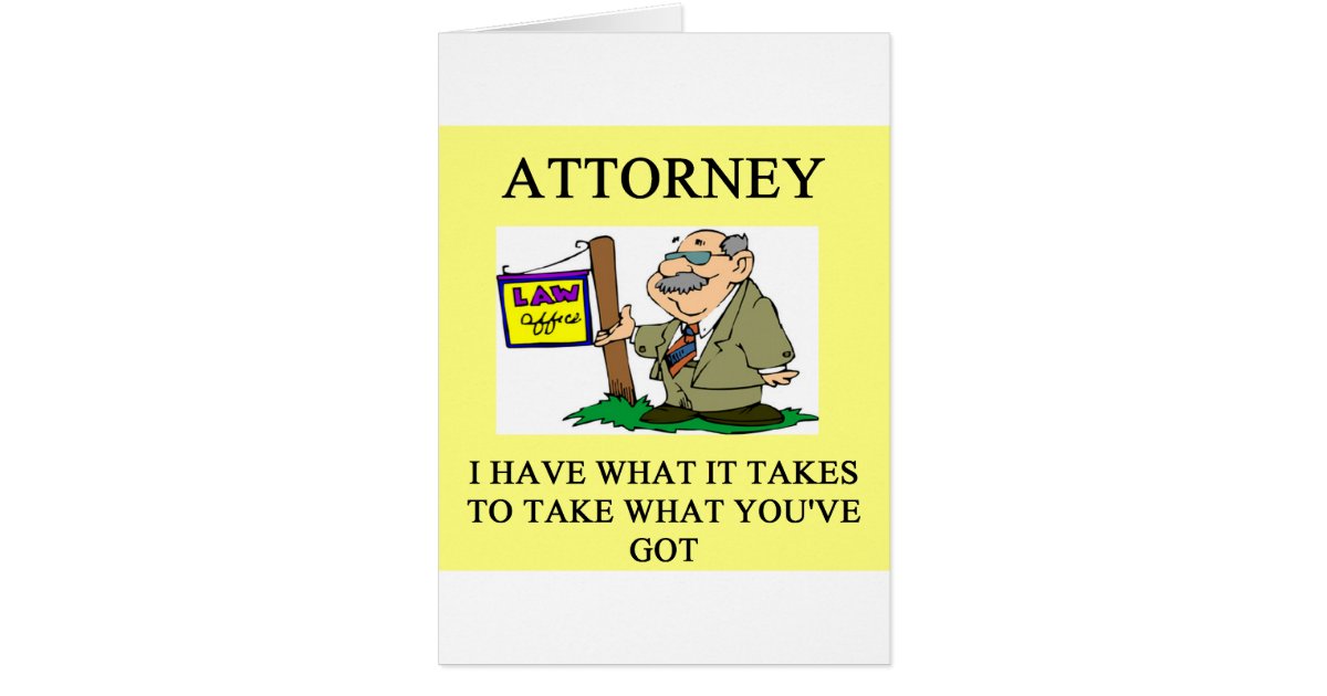 attorneys and lawyers joke card Zazzle