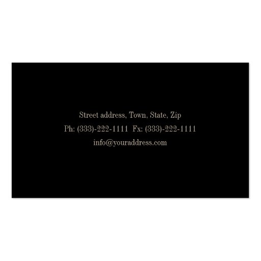 Attorneys At Law Corinthian Column Business Card (back side)