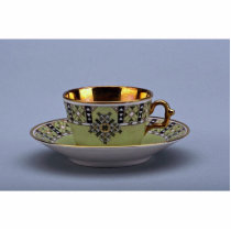 Attractive 20th century coffee cup and saucer cut outs