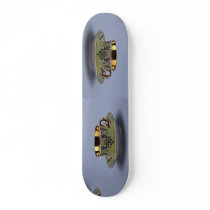Attractive 20th century coffee cup and saucer skate board decks