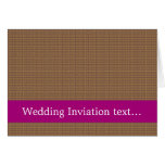 Attractive antique small brown stems squares on li greeting card