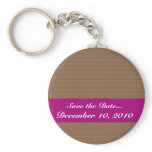 Attractive antique small brown stems squares on li key chain