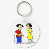 Attractive Calves? Funny Cartoon Tees & Gifts keychains