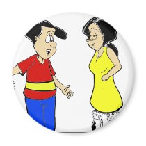 Attractive Calves? Funny Cartoon Tees & Gifts magnets