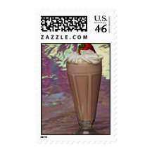 Attractive glass filled with Milkshake Postage
