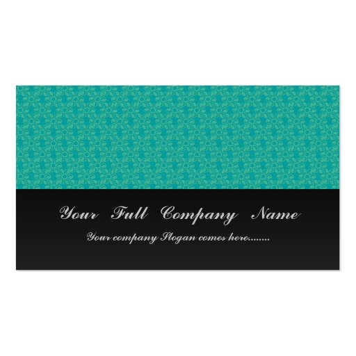 Attractive light green flowers with leafy petals o business card templates
