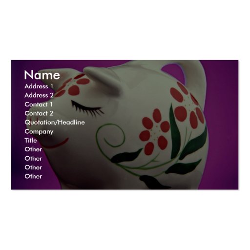 Attractive Piggy bank Business Card