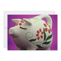 Attractive Piggy bank Custom Announcements