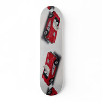 Attractive red Corvette Skate Board Deck