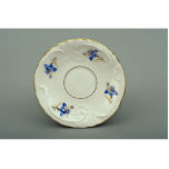 Attractive saucer plate with flower design cut outs