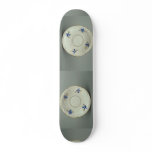Attractive saucer plate with flower design skateboards