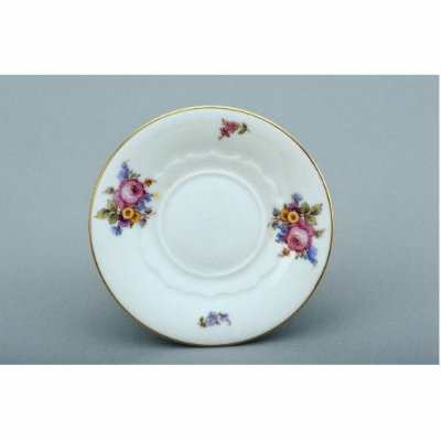 Attractive saucer plate with flowers design acrylic cut out by inspirelove