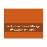 Attractive tiny light orange flowers on orange bac post card