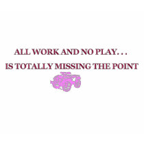 ATV All Work and No Play Pink t-shirts