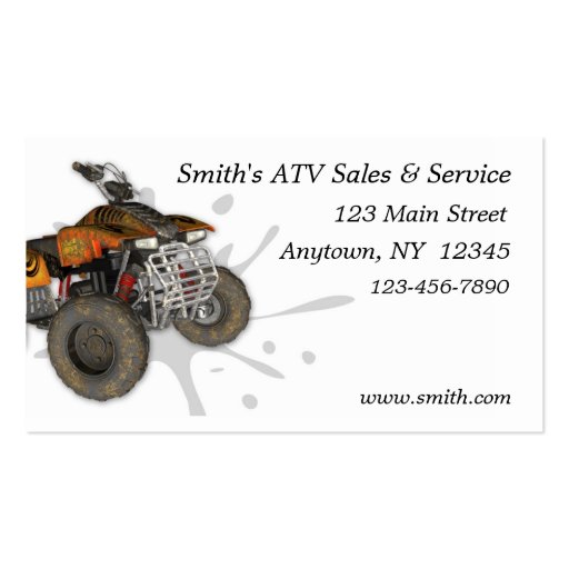 ATV Business Card (front side)