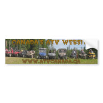 ATV Canada Bumper Sticker Black Outline bumper stickers