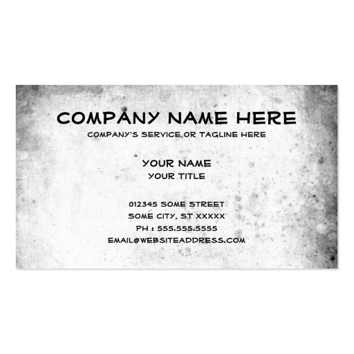 atv : dirt trail business card templates (back side)
