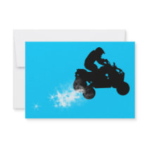 atv : dirt trail personalized invitation