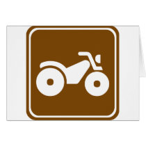 ATV Highway Sign Greeting Card