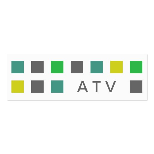 ATV (mod squares) Business Cards (front side)