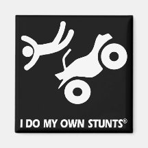 ATV My Own Stunts Refrigerator Magnets