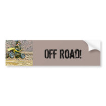 ATV Off Road Running Bumper Sticker