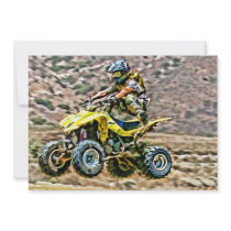 ATV Off Road Running Personalized Invitations