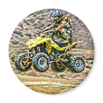 ATV Off Road Running Refrigerator Magnet