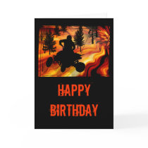ATV on the Road from Hell Greeting Cards