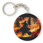 ATV on the Road from Hell Key Chain