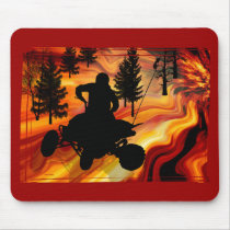 ATV on the Road from Hell Mouse Pad
