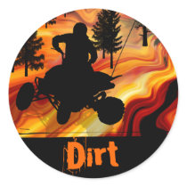 ATV on the Road from Hell Stickers